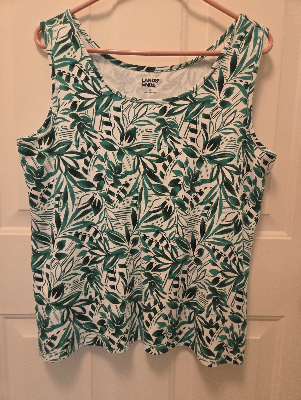 Land's End Women's Cotton Tank Top Size Large